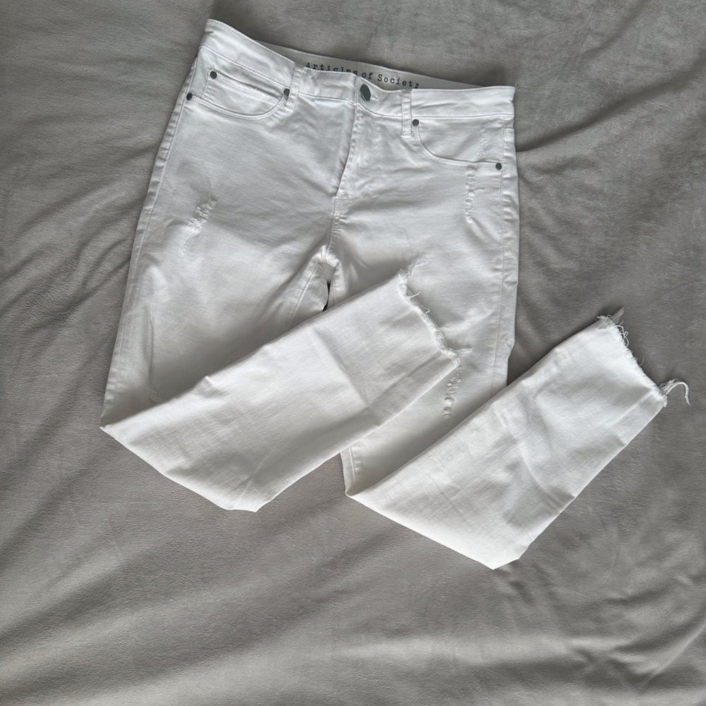 Articles of Society Carly White Skinny Jeans